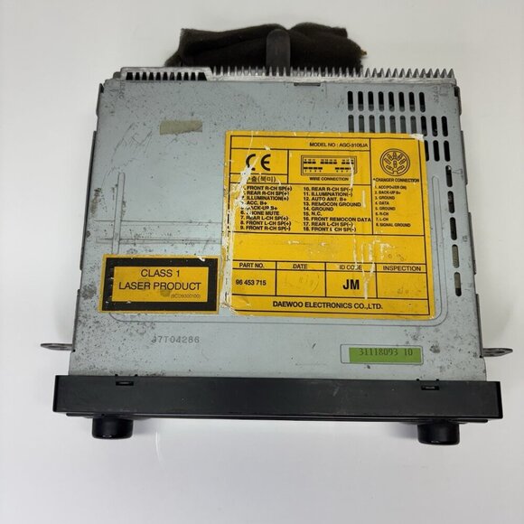 2013 Chevrolet MP3 AM FM Radio CD Player Receiver OEM AGC-3106JA UNTESTED - Picture 4 of 14